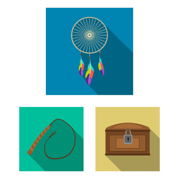 狂野西部平面图标的属性设置图片下载