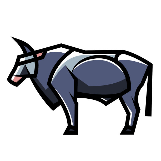 站立的自然色牛图片下载