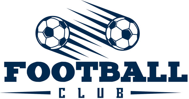 足球俱乐部两颗飞球背景一图片下载