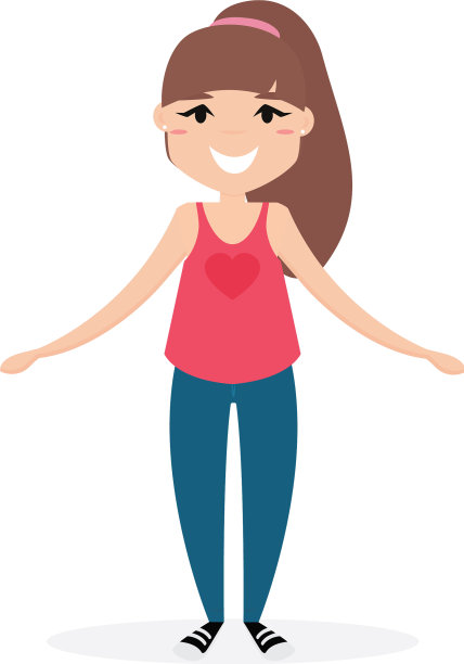 快乐的小女孩图片下载