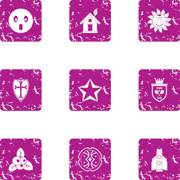 发现图标设置垃圾摇滚风格图片下载