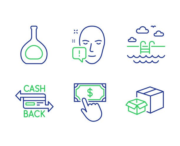 干邑酒瓶面向游泳池图片下载