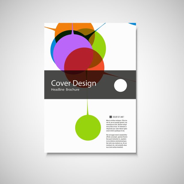 摘要明亮简单的技术宣传册图片下载