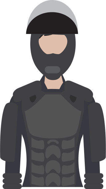 孤立的女性警察精英部队图片下载