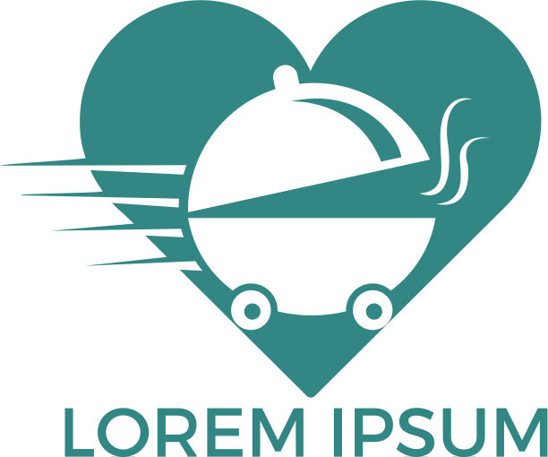 美食爱送标志设计图片下载