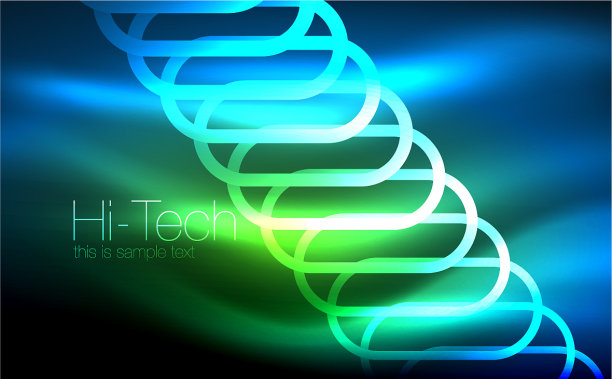 发光的椭圆，黑色的背景波和漩涡图片下载