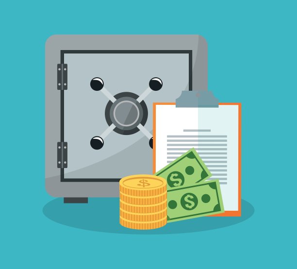 保险箱和金钱物品图片下载