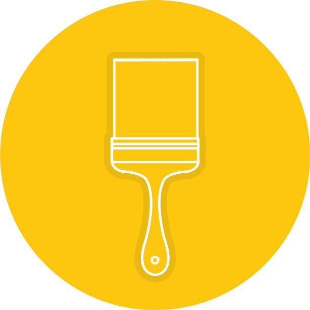 油漆刷隔离图标图片下载