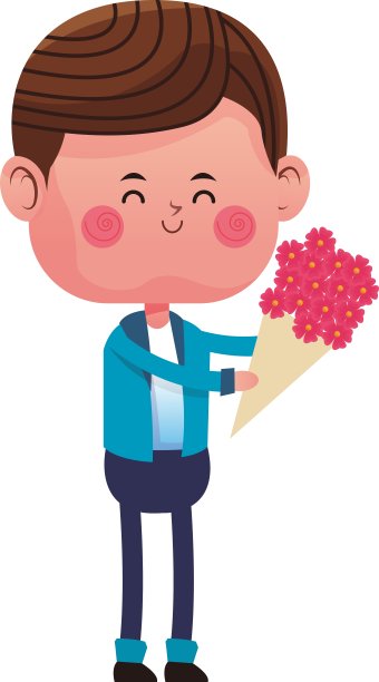可爱的男孩卡通图标图片下载