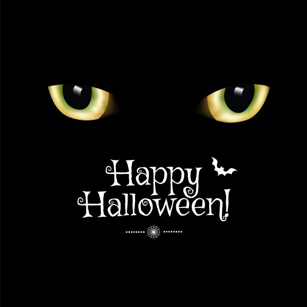 万圣节的明信片图片下载