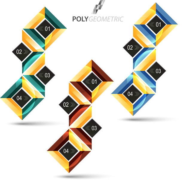 商业信息图表模板在吸引人的风格图片下载