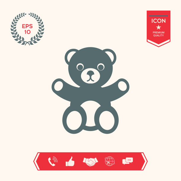 泰迪熊图标图片下载