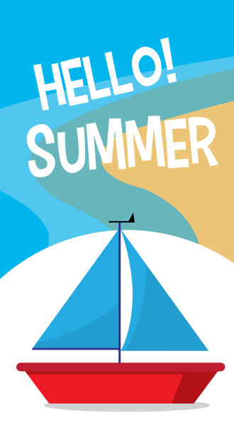 你好,夏天卡图片下载