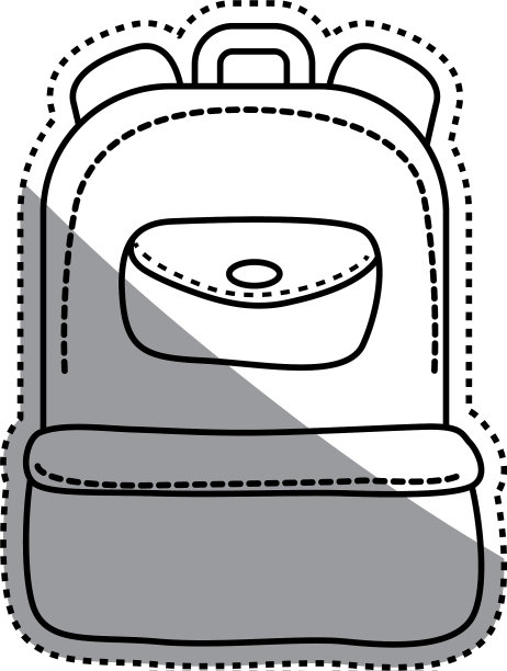 学校背包孤立图片下载