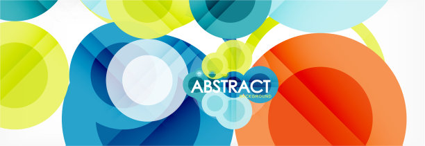 圆构成抽象背景图片下载