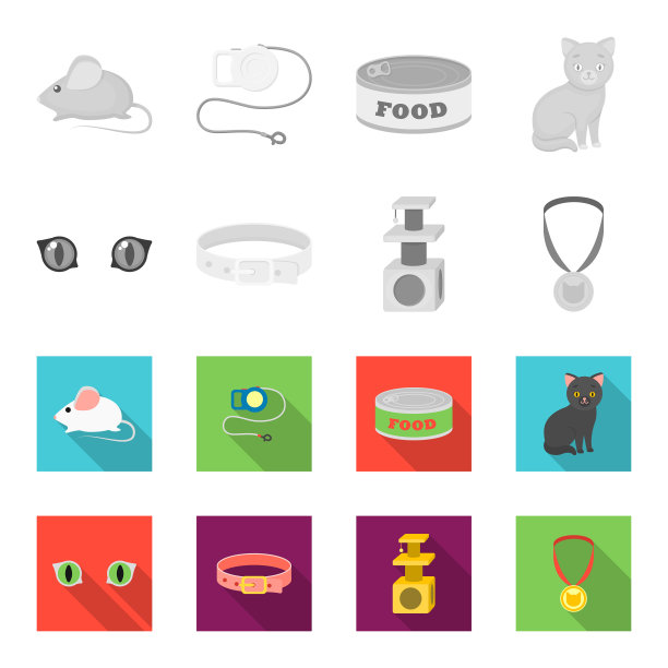 猫的眼睛，一个项圈，一个房子的猫奖章上图片下载