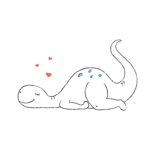 恐龙outlined9eps图片下载