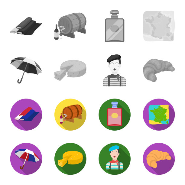 伞传统奶酪法国哑剧图片下载