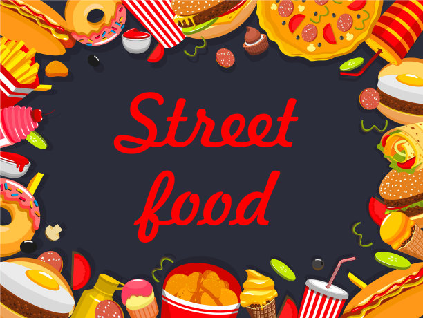 快餐菜单模板与快餐餐架图片下载