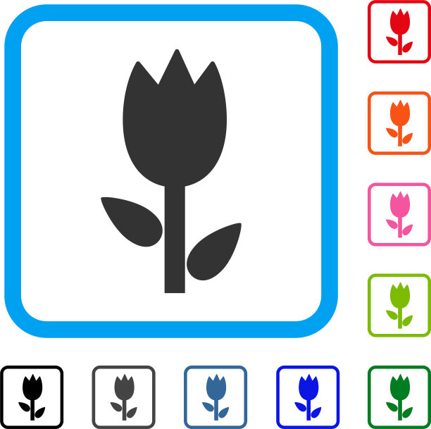 郁金香框架图标图片下载