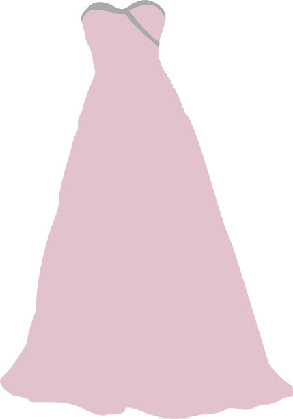 孤立的新娘礼服图片下载