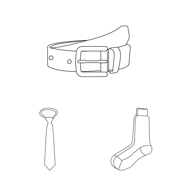 设计的男人和服装图标套的男人图片下载