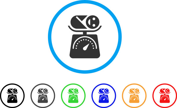 婴儿重量圆角图标图片下载