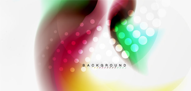 颜色流动波浪时尚液体设计模板图片下载