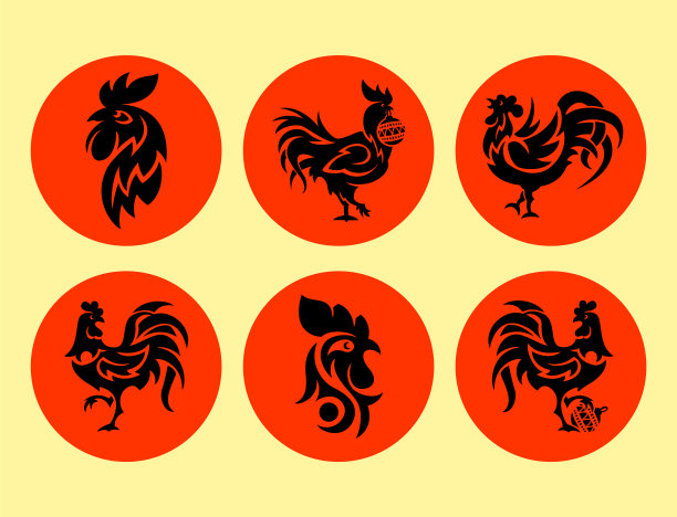 公鸡标志公鸡可爱卡通图片下载