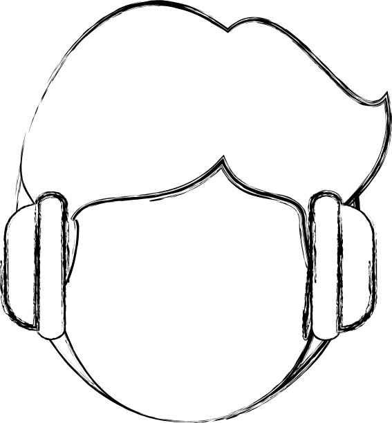 戴着耳机的人图片下载