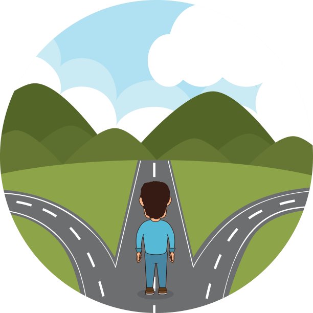 人走在路上图片下载