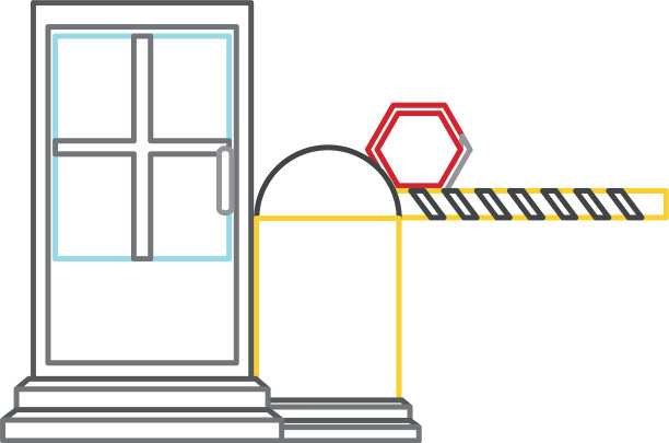 设有护栏的停车场图片下载