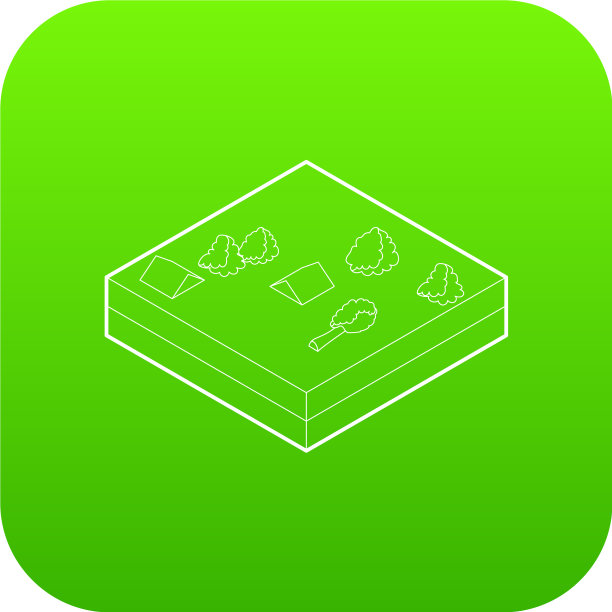 洪水绿色图标图片下载