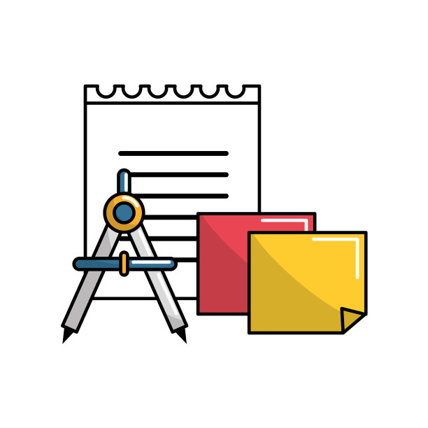 彩色学校工具图标图片下载