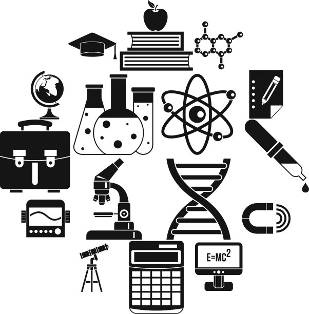 教育图标设置简单的风格图片下载