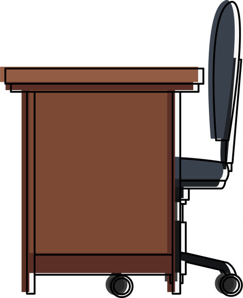 有元素的办公桌图片下载