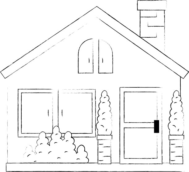 房子的正面很漂亮图片下载