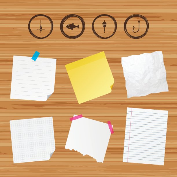 钓鱼图标鱼与渔民钩符号图片下载