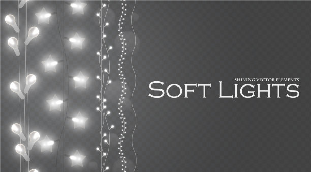 柔光花环收集透明图片下载