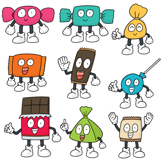 一套糖果和糖果图片下载