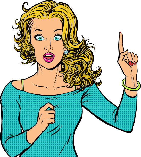 女人用手指孤立地指着白人图片下载