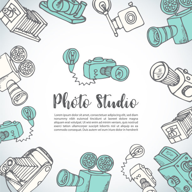 手绘电影卡片手绘图片下载