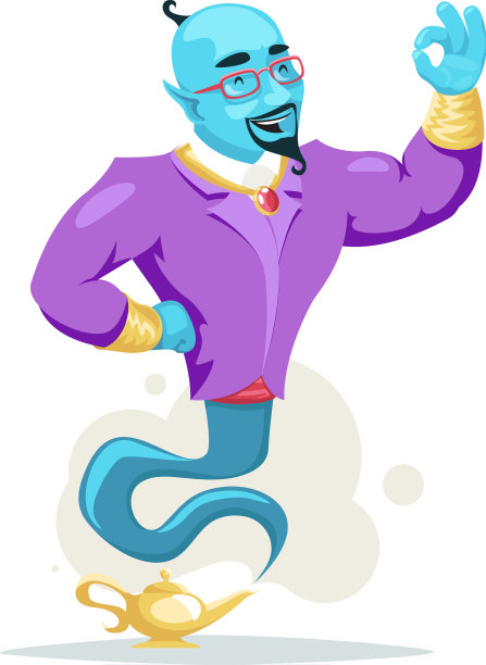 商人阿拉伯精灵魔灯烟漫画图片下载