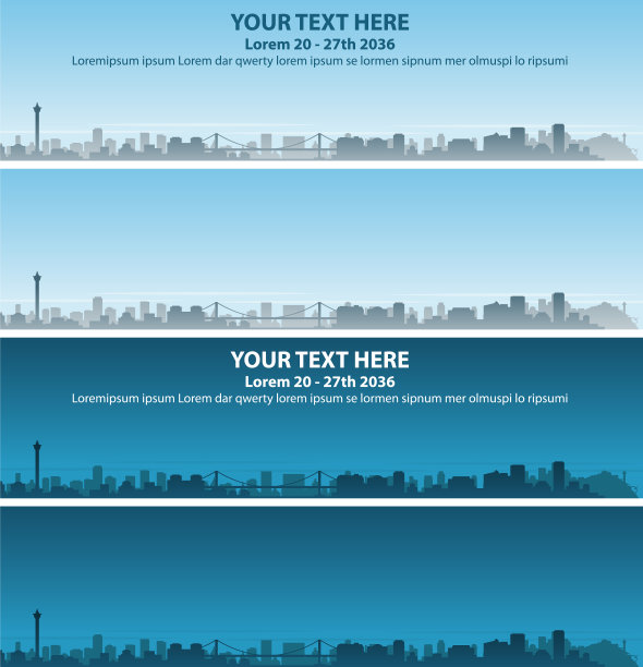 釜山天际线活动横幅图片下载