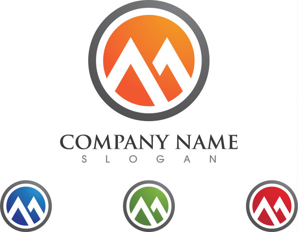 M字母标志模板设计图片下载