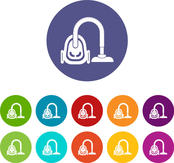 吸尘器图标简约风格图片下载