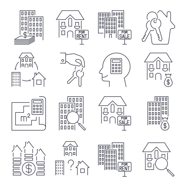 网页图标设置房地产房地产经纪人钥匙图片下载