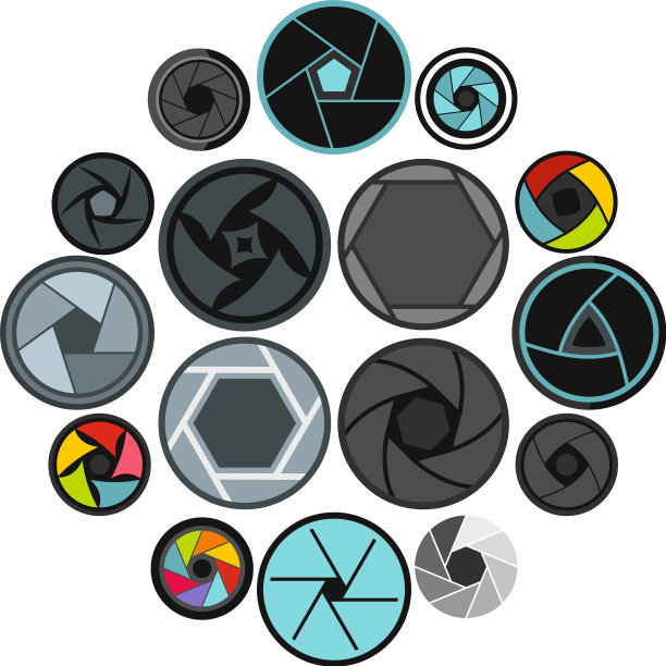 照片膜片设置平图标图片下载