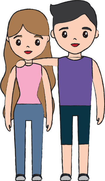 幸福的夫妇图标图片下载