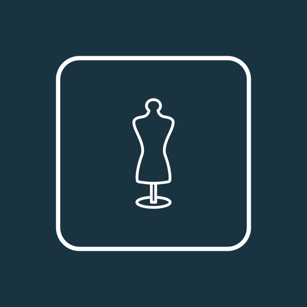 裁缝虚拟图标线象征优质图片下载